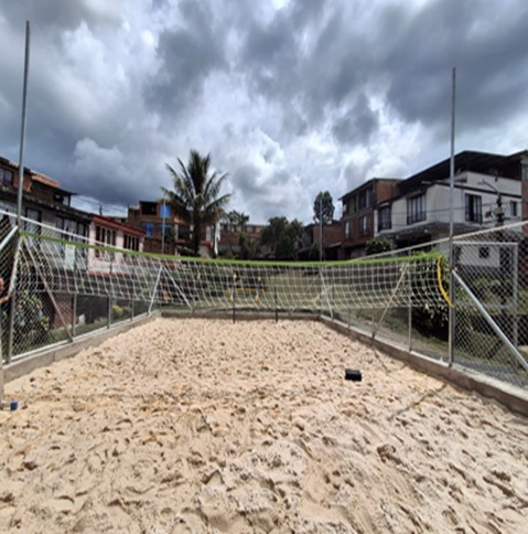 Construcción de escenarios deportivos cancha arena